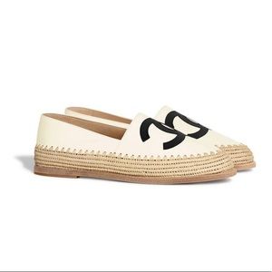 Chanel Espadrilles Lambskin & Grosgrain Ivory